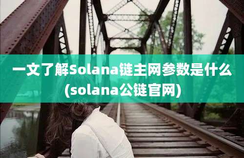 一文了解Solana链主网参数是什么(solana公链官网)