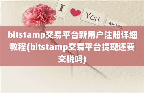 bitstamp交易平台新用户注册详细教程(bitstamp交易平台提现还要交税吗)