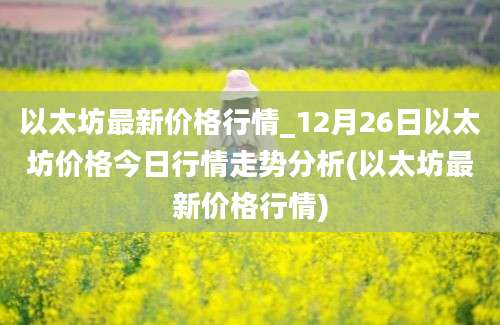 以太坊最新价格行情_12月26日以太坊价格今日行情走势分析(以太坊最新价格行情)