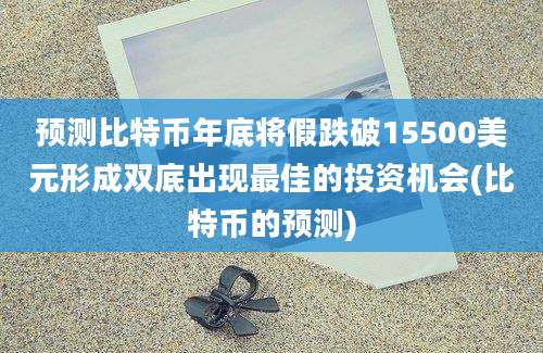 预测比特币年底将假跌破15500美元形成双底出现最佳的投资机会(比特币的预测)