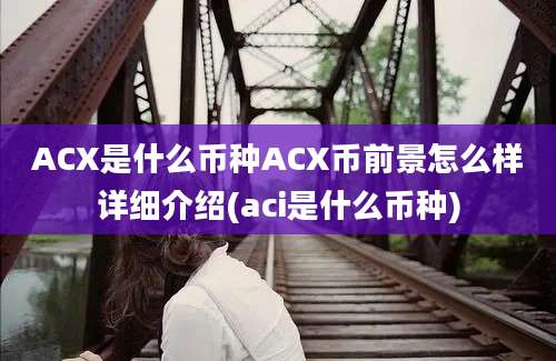 ACX是什么币种ACX币前景怎么样详细介绍(aci是什么币种)