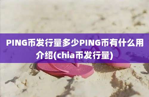 PING币发行量多少PING币有什么用介绍(chia币发行量)