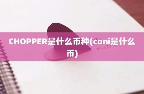 CHOPPER是什么币种(coni是什么币)