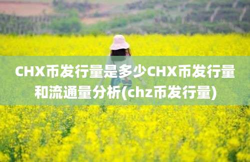 CHX币发行量是多少CHX币发行量和流通量分析(chz币发行量)