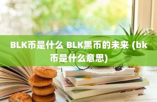 BLK币是什么 BLK黑币的未来 (bk币是什么意思)