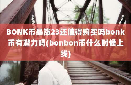 BONK币暴涨23还值得购买吗bonk币有潜力吗(bonbon币什么时候上线)