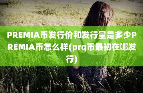 PREMIA币发行价和发行量是多少PREMIA币怎么样(prq币最初在哪发行)