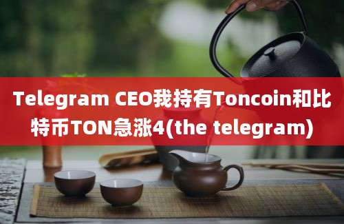 Telegram CEO我持有Toncoin和比特币TON急涨4(the telegram)